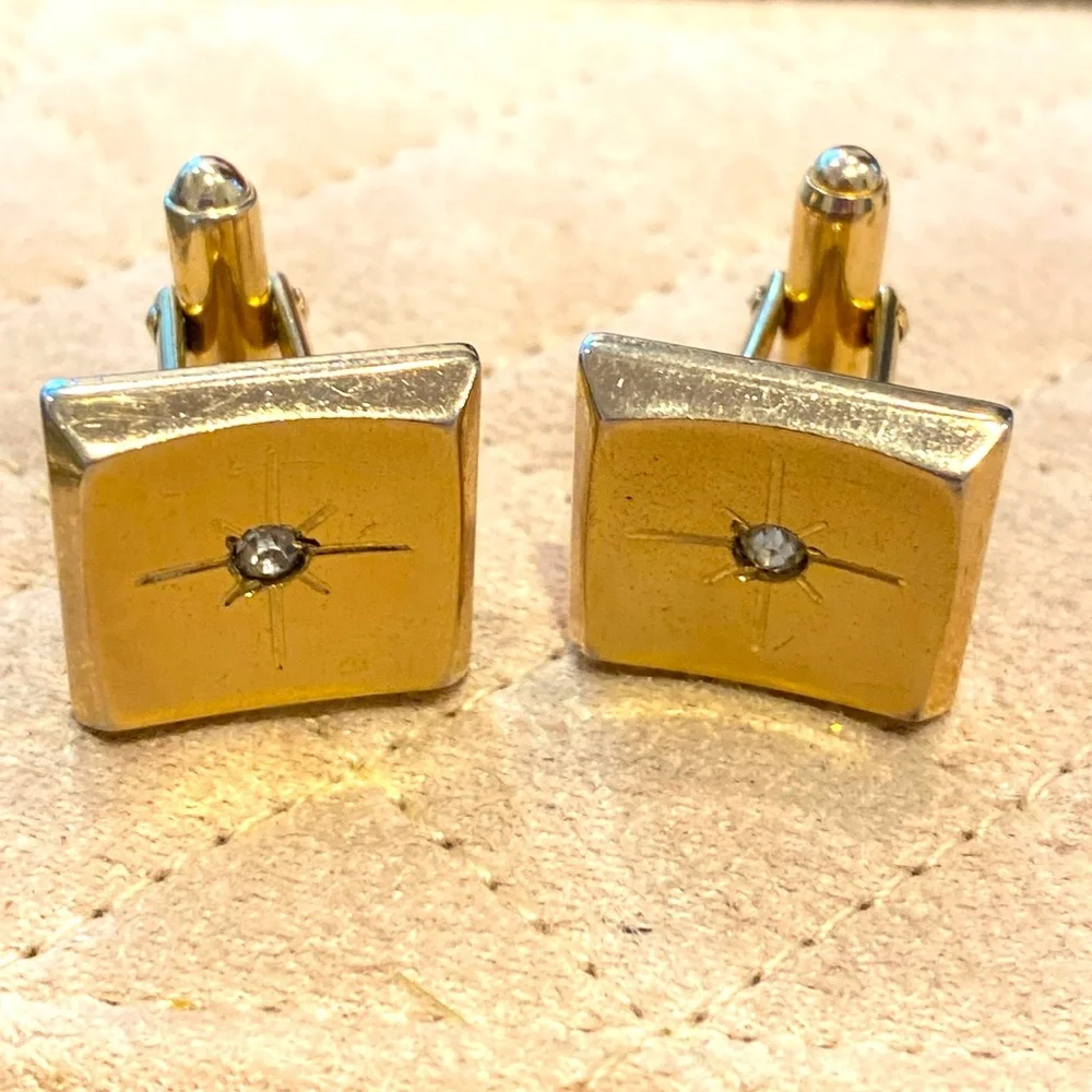 Vintage Mid Century Starburst Cufflinks